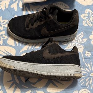 Nike Black Sneakers with Light Gray Soles